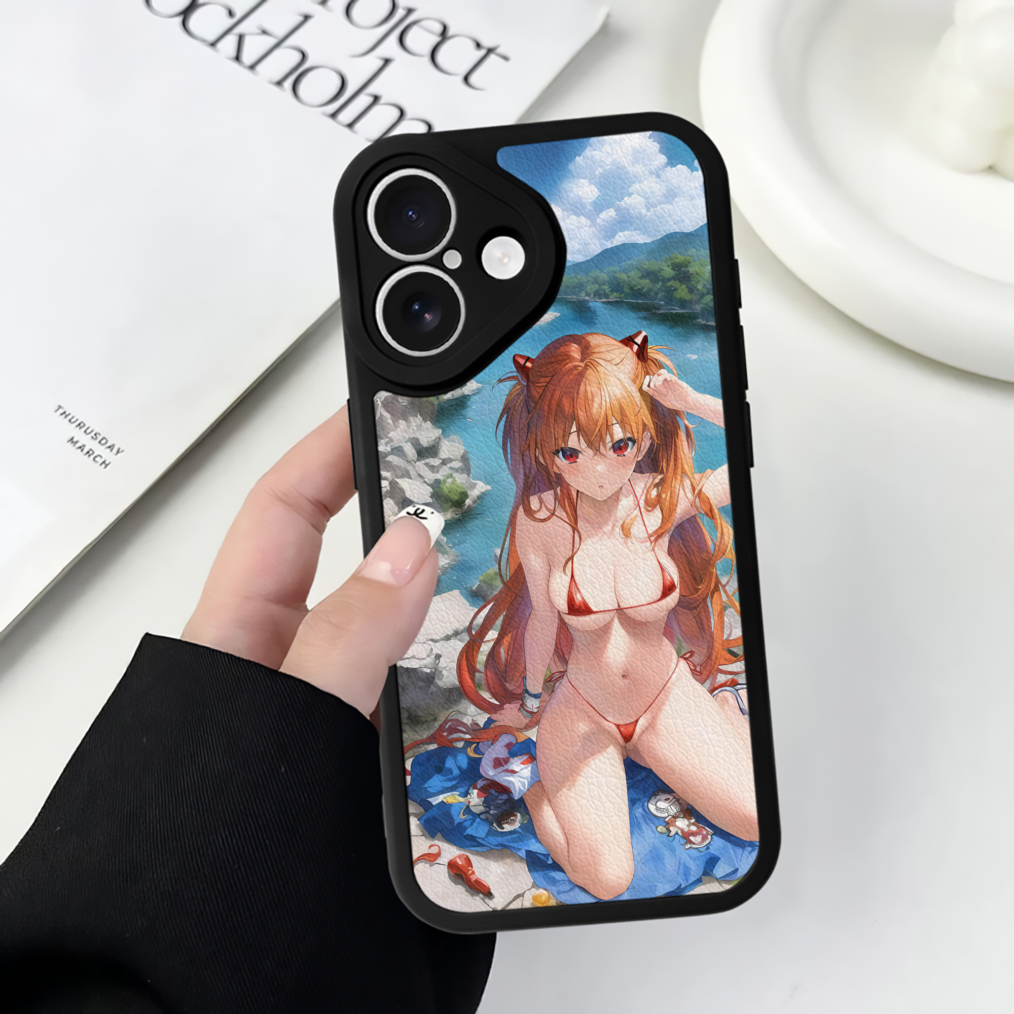 （画像用） EVA 新世紀エヴァンゲリオン 【iPhone 16シリーズ対応】シリコンスマホケース（レザー調） 材質：シリコン